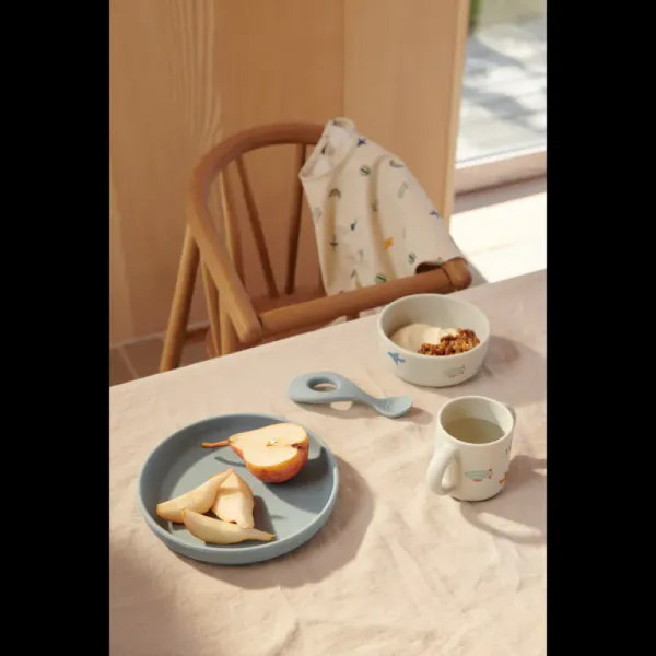 Vivi Printed Tableware Set Aviator / Ecru Liewood