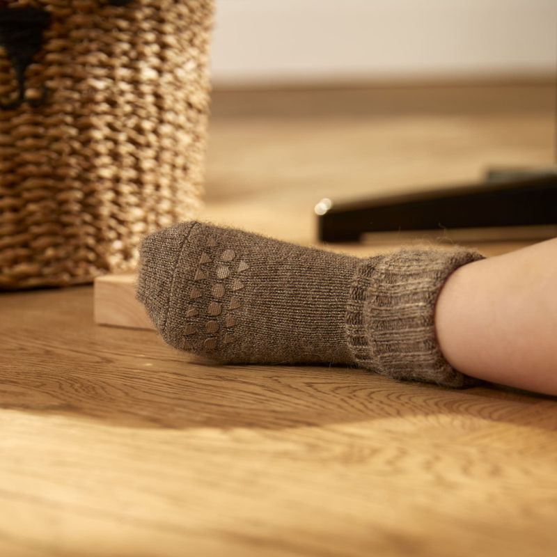 Sokker Alpaca Antiskli Walnut GoBabyGo
