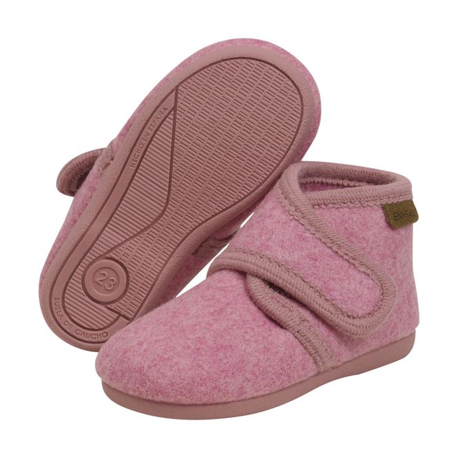 Hovedbilde Tøffel Wool Velcro Wild Rose En Fant