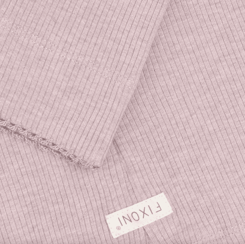 Leggings Rib Pale Mauve Melange Fixoni