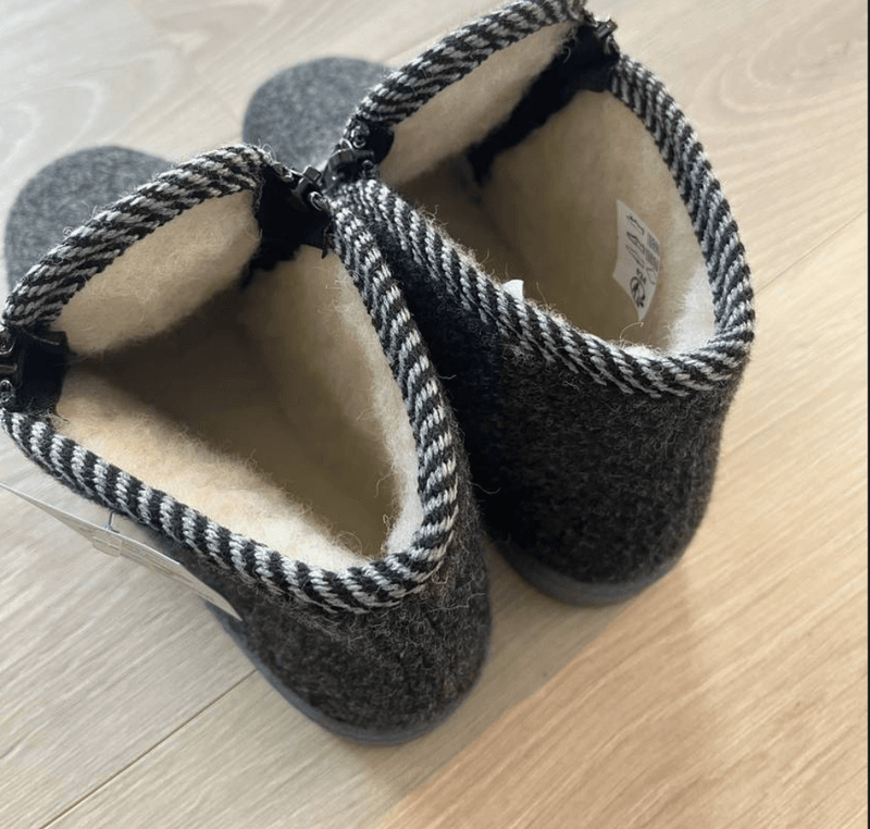 Tøffel Lammeull Unisex Grå 
