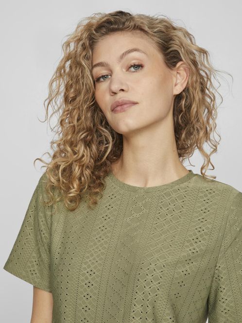 Hovedbilde Vilisa SS O Neck Top Oil Green VILA