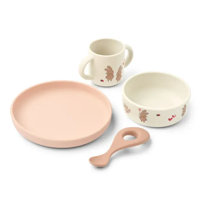Hovedbilde Vivi Silicone Tableware Wild child / Rosey ...