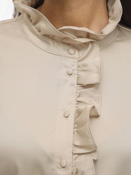 Vilutto Frill Shirt Cement VILA