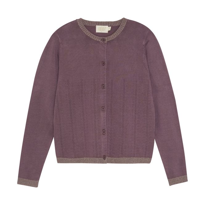 Hovedbilde  Cardigan Pointelle Flint Creamie