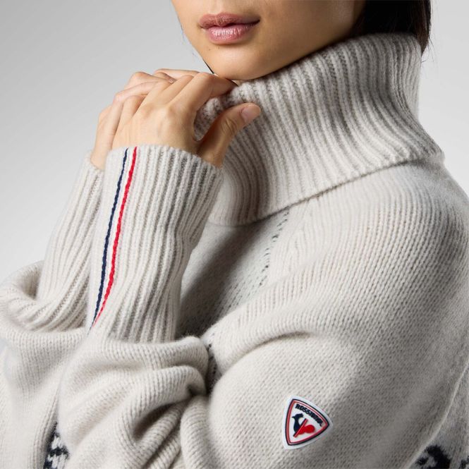 Hovedbilde Patterned Snowcrystal Sweater Silver Cloud ...