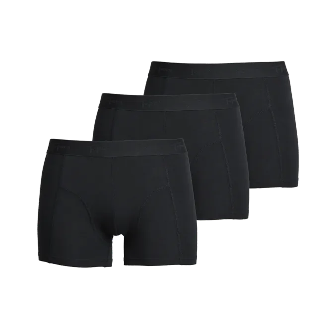 Hovedbilde Boxer Bambus Svart 3pkn Topeco