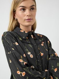 Hovedbilde Somelli Langermet Shirt Black Flower Print YAS