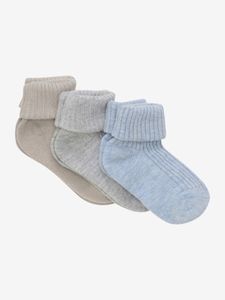 Hovedbilde Baby Sock Rib 3pk Winter Sky Minymo 