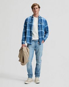 Hovedbilde Clean Western Shirt Indigo Plaid LEE