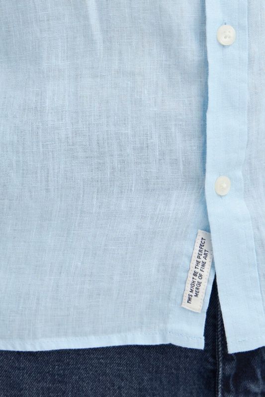 Anton Skjorte Kortermet Chambray Blue Casual Friday 