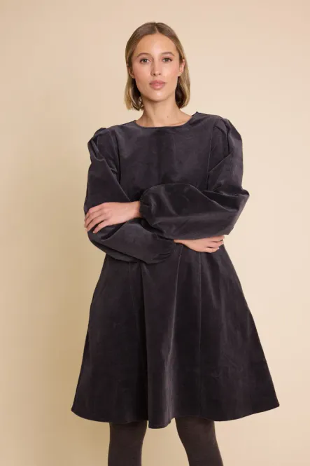 Hovedbilde Miller Short Cord Dress Antracite Line Of Oslo