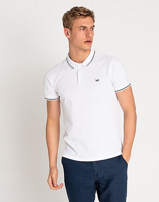 Hovedbilde Pique Polo Bright White LEE