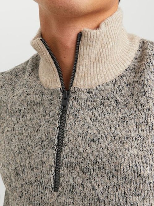Hovedbilde Jcospace Knit Half Zip Peyote/W. Black Jack & ...