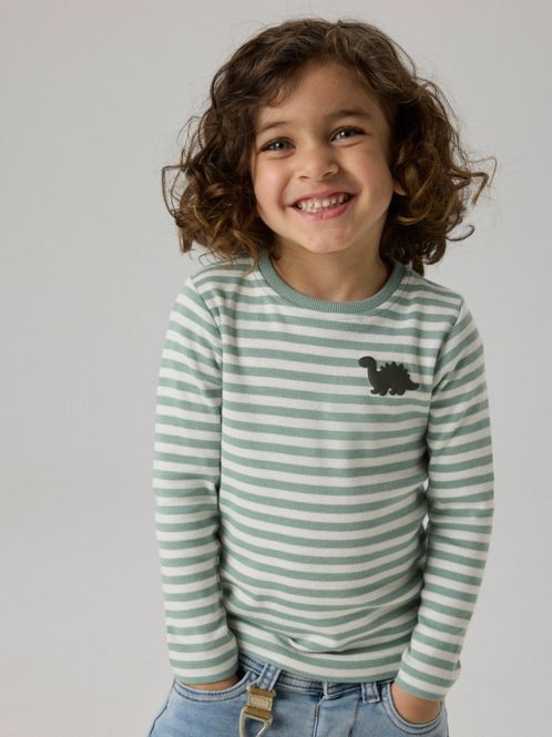 Hovedbilde Villy LS Slim Top Green Milieu Dinosaur Name It 