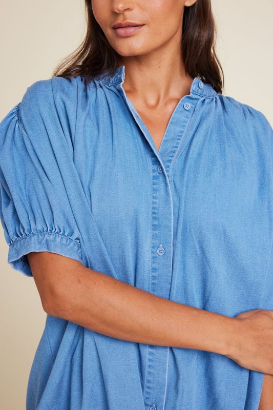 Milly Tencel Tốp Denim Line Of Oslo