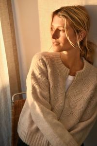 Hovedbilde Vernie Cardigan French Oak Melange Part Two