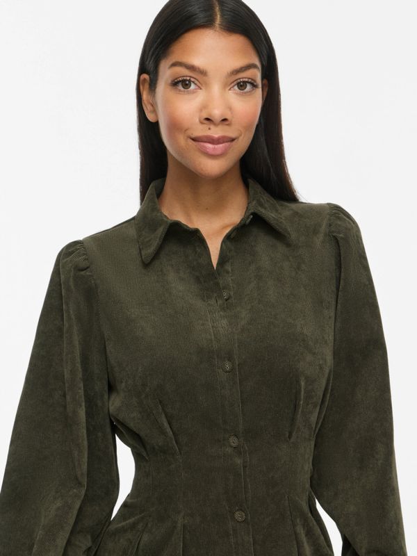 Vicordu LS Shirt Dress Forest Night VILA