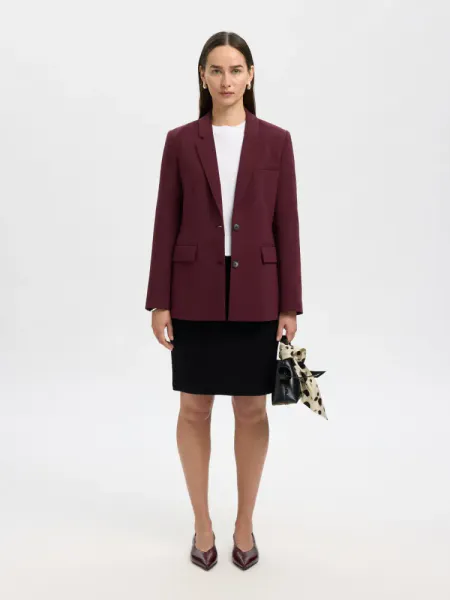 Darla Knit Wool Skirt Black Selected Femme