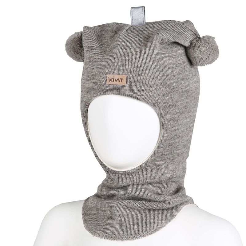 Balaclava Ull Beige Logo Kivat