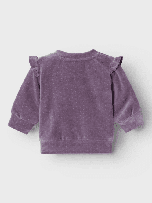Hovedbilde New Langermet Velour Genser Arctic Dusk Name It