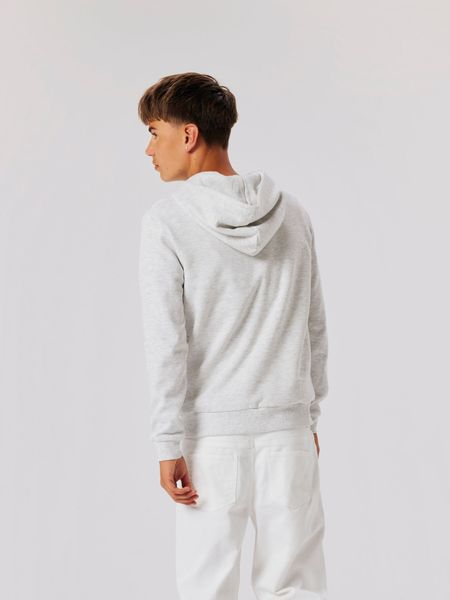 Nizu Langermet Bru Sweat Hoodie Light Grey Melange LMTD