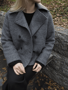 Hovedbilde Alma Boucle Wool Blend Jacket Medium Grey Melange ...