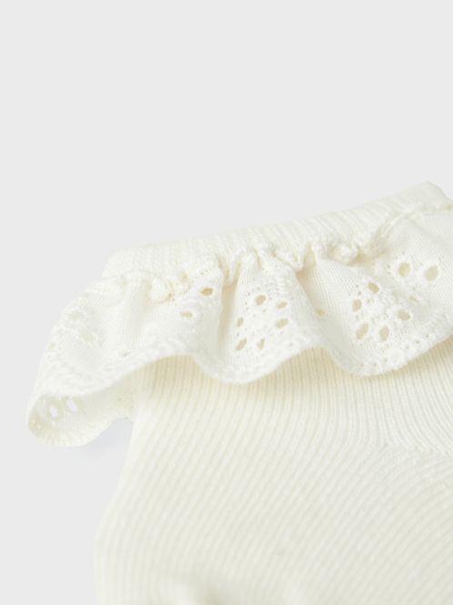 Hovedbilde Dertrud Sock Baby Coconut Milk Lil Atelier 