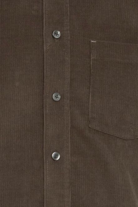 Hovedbilde Anoton Babycord Shirt Black Olive - Grey Casual ...