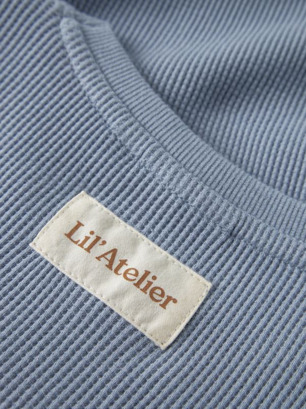 T-Skjorte Harun Loose Sweat Dusty Blue Lil Atelier
