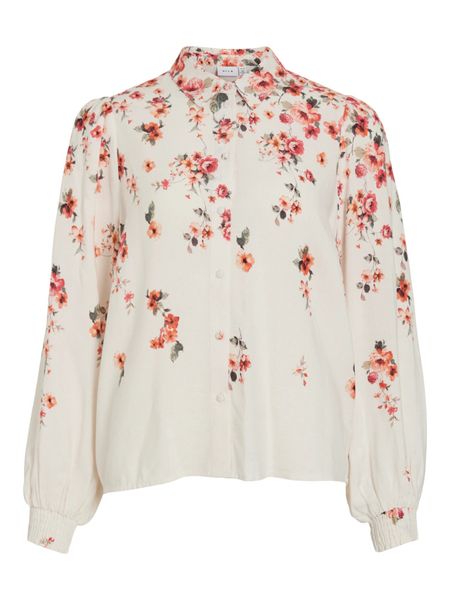 Vielma Bai LS Shirt Cloud Dancer VILA