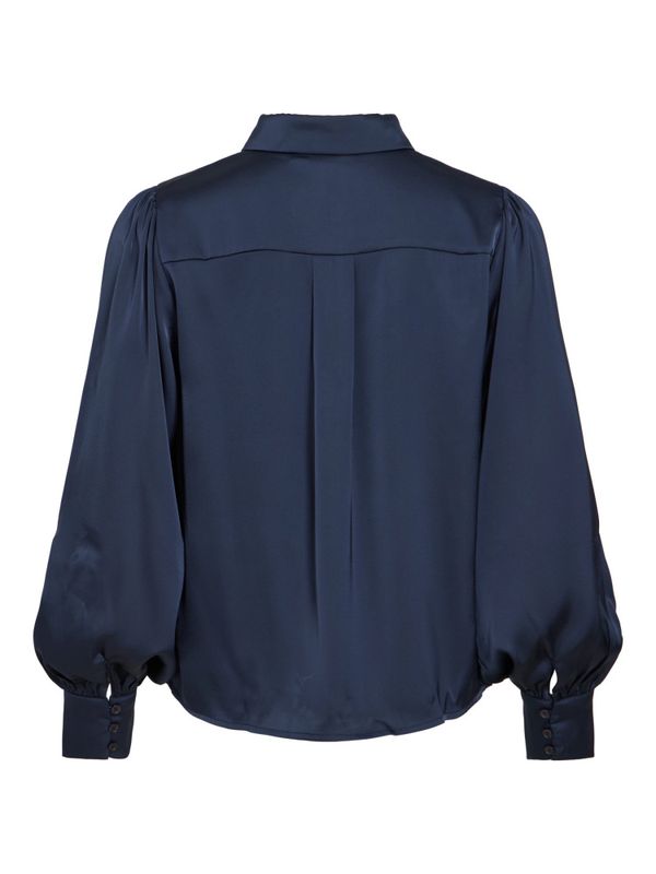 Vienna Ravenna Balloon Shirt Navy Blazer VILA