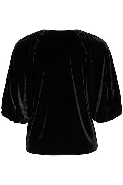 Metty Bluse Velour Black Part Two 