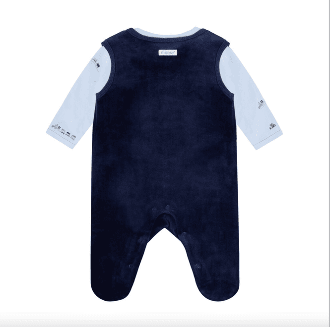 Hovedbilde Set Body and Velour Romper Navy Blazer Fixoni