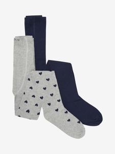 Hovedbilde Str&oslash;mpebukse 2pkn Hjerte Light Grey Melange ...