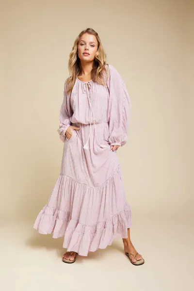 Dakota Dot Dress Pink Line Of Oslo