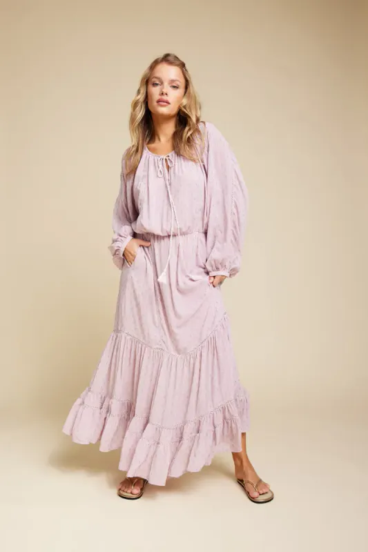 Dakota Dot Dress Pink Line Of Oslo - D UNIKE!