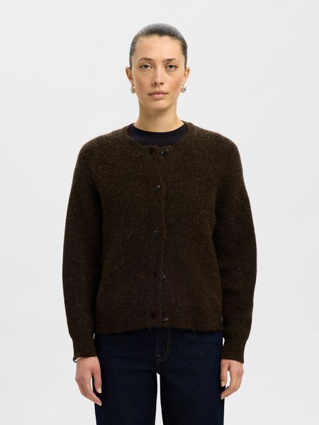 Lulu Cardigan Knit Delicioso Melange Selected Femme