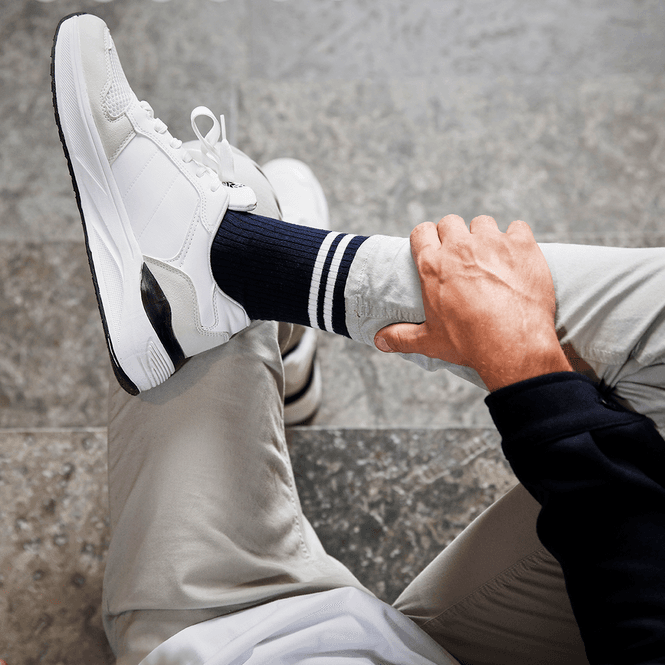 Hovedbilde Sokker Bomull Steve Navy Blue Topeco 